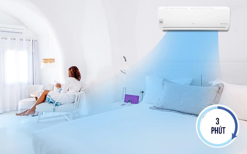 Điều hòa 1 chiều Inverter LG V10ENV 9.200BTU Dual Cool
