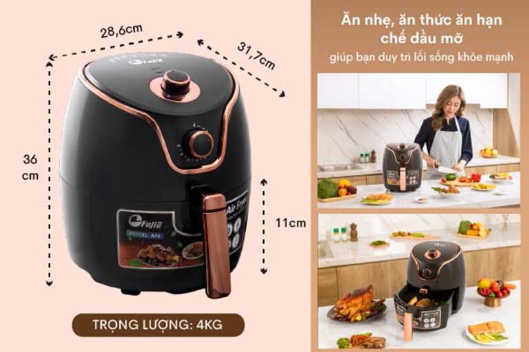 Nồi chiên không dầu FujiE AF4