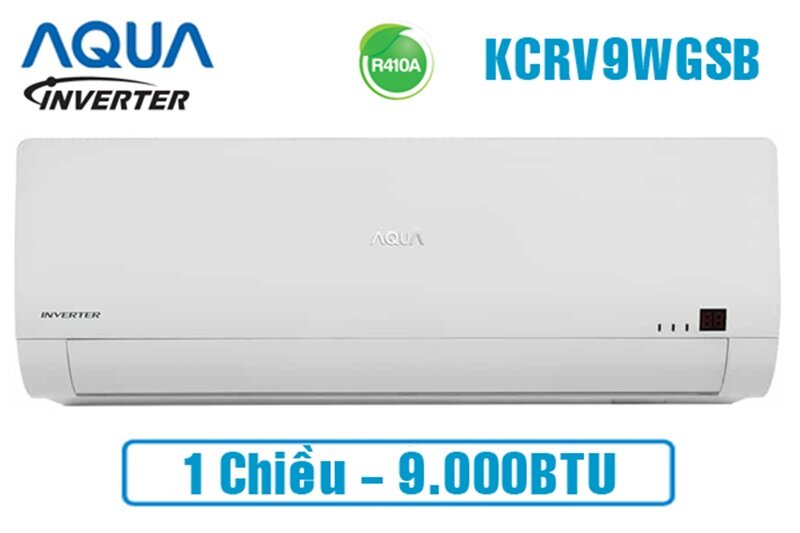 Điều Hòa Aqua Inverter 9000 BTU 1 Chiều AQA-KCRV9WGSB