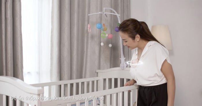 Máy vận hành êm, không tạo tiếng ồn lớn