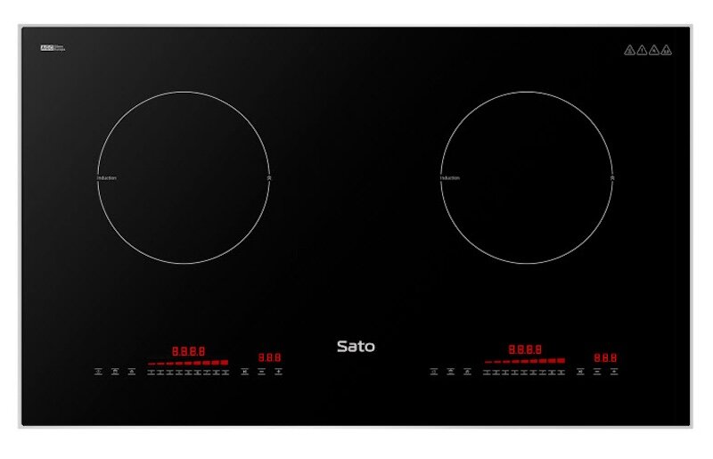 Bếp từ Sato SIH377 N2.0 (B) thiết kế hiện đại (Ảnh: Sato).