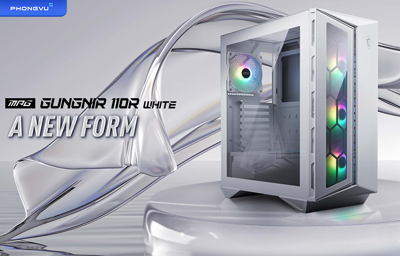 Case MSI MPG GUNGNIR 110R WHITE - 306-7G10W21-W57