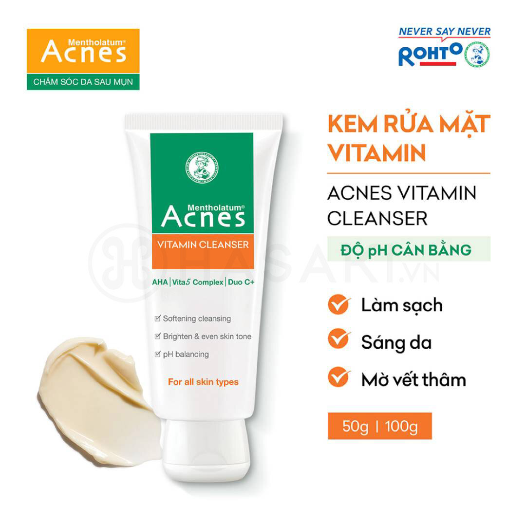 Kem Rửa Mặt Vitamin – Acnes Vitamin Cleanser