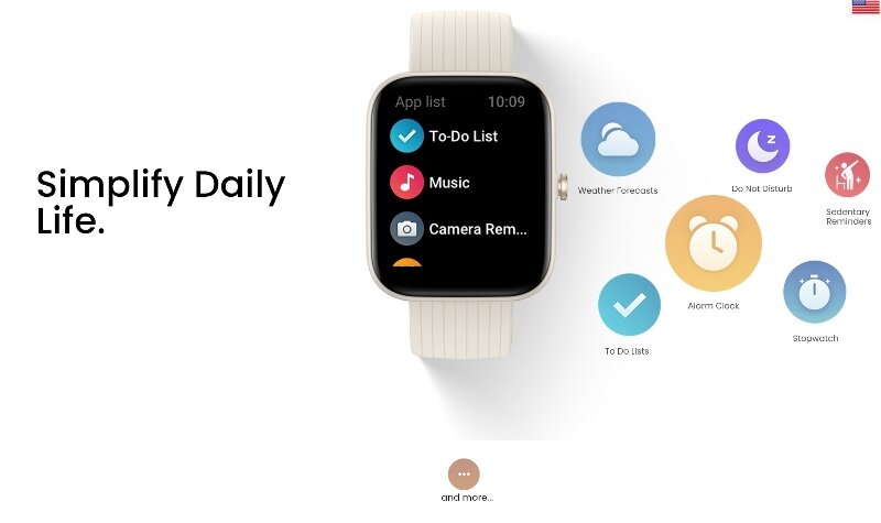 Đồng hồ thông minh Amazfit Bip 3 Pro kết nốid diện thoại