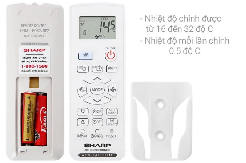 Điều Hòa Sharp 12000 BTU 1 Chiều Inverter AH-XP13YHW