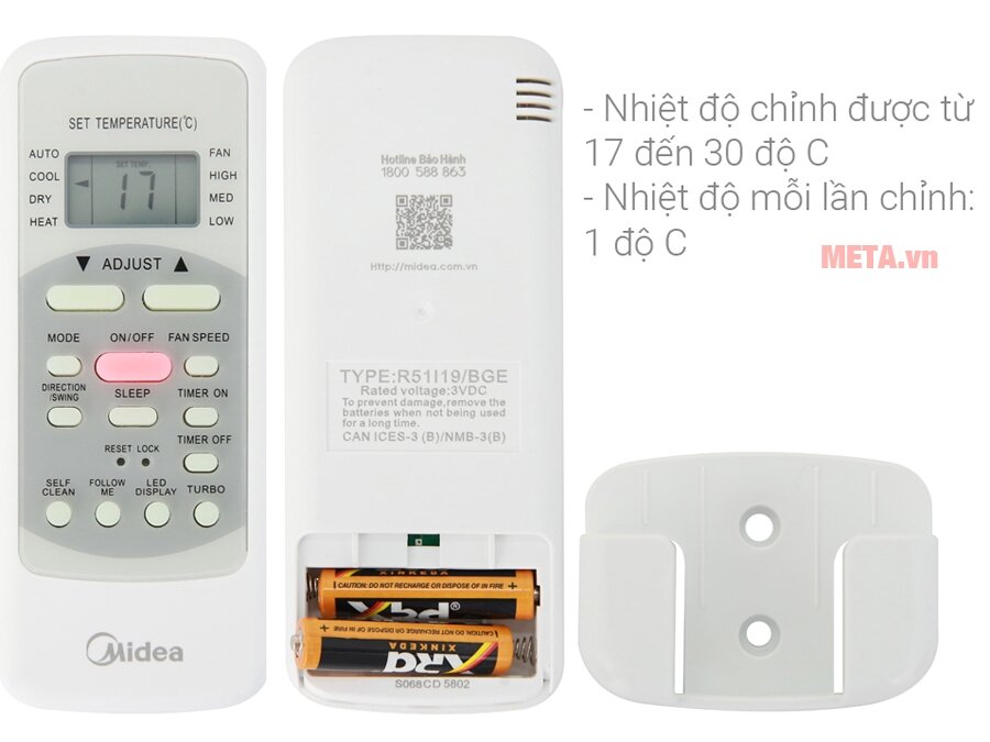 Điều hòa 1 chiều 9000BTU MSAF-10CRN8 (New 2019)
