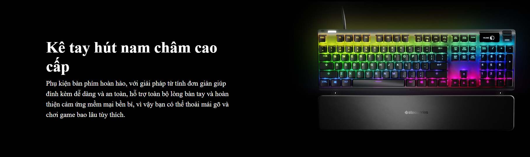 Bàn phím cơ Steelseries Apex 7 RGB Red sw (USB/64636)  6