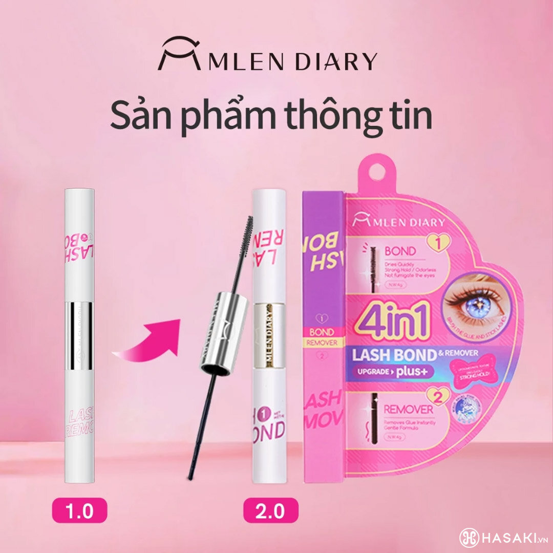 Sản phẩm Mascara Mlen Diary 2 Đầu 4 Trong 1 8g hiện đã có mặt tại Hasaki
