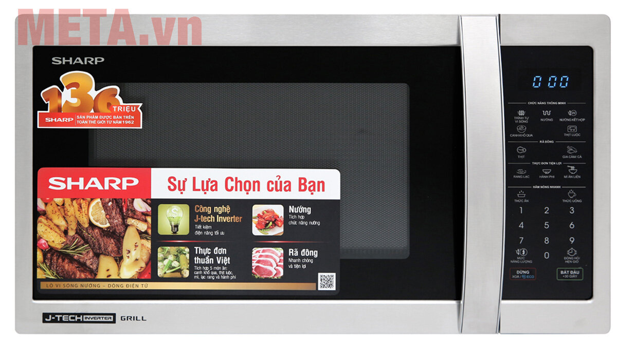 Lò vi sóng điện tử có nướng Sharp R-G52XVN-ST (25 lít)