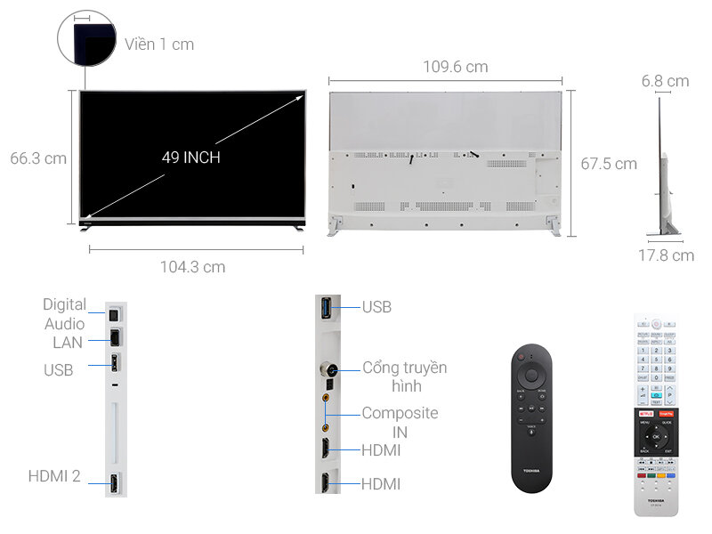 Android Tivi Toshiba 49 inch 49U9750 Android Tivi Toshiba 49 inch 49U9750