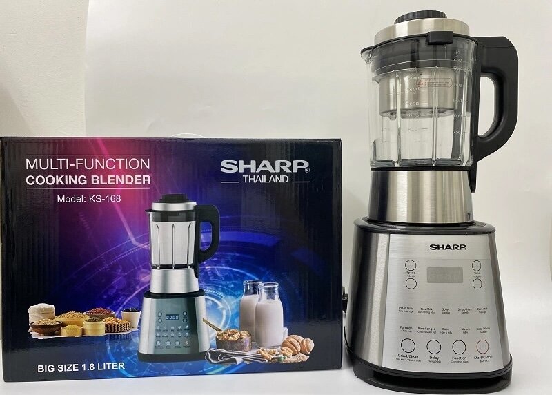 Thiết kế cơ bản của máy xay sữa hạt Sharp KS-168