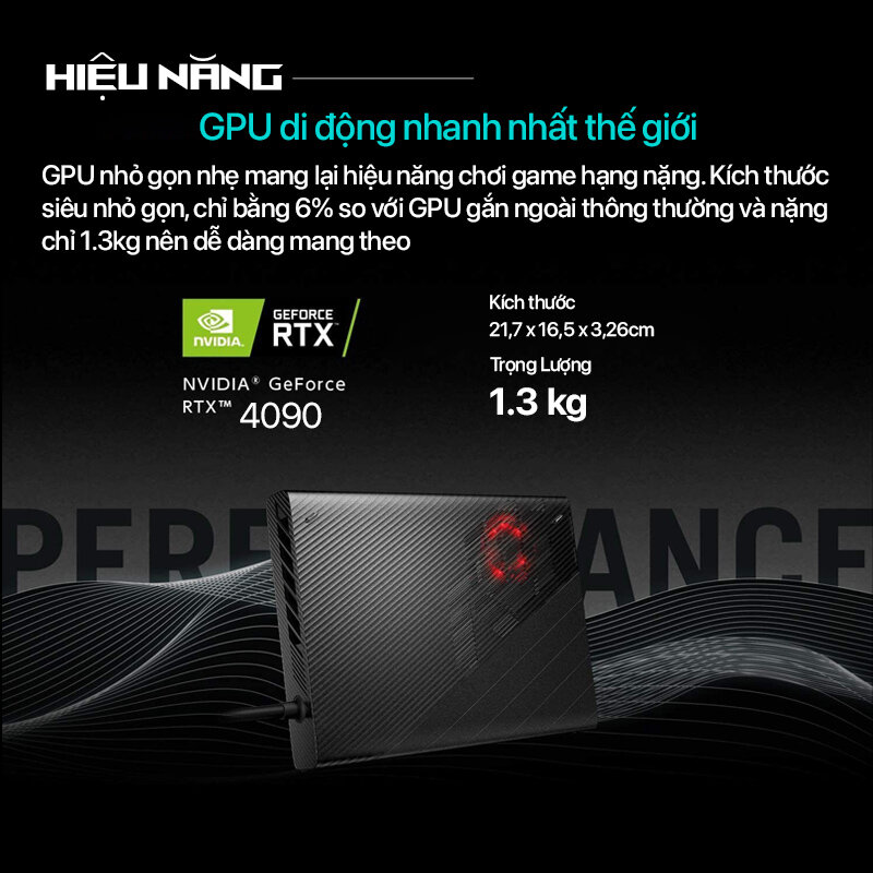 Dock đồ hoạ rời Asus ROG XG Mobile RTX 4090 GC33Y-045