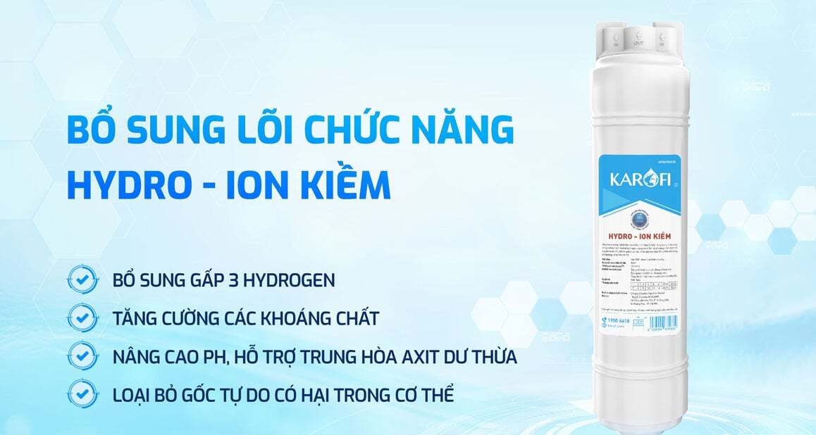 Máy lọc nước RO bổ sung thành phần Hydrogen cho nước Máy lọc nước RO