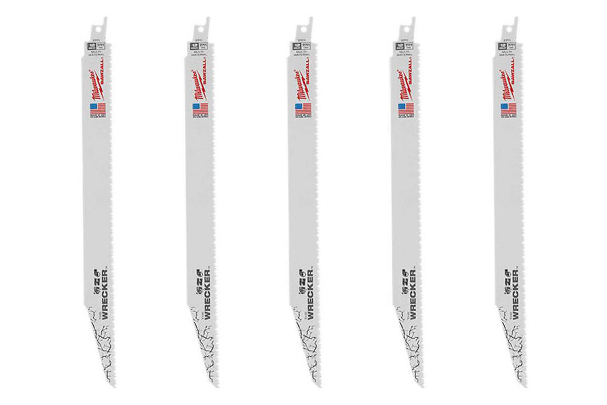Bộ 5 lưỡi cưa kiếm đa năng WRECKER T8-300.48mm Milwaukee 48-00-5711
