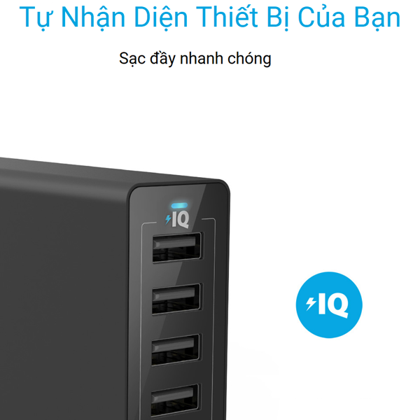 Sạc Anker 6 cổng, 60w [PowerPort 6, 60w] - A2123