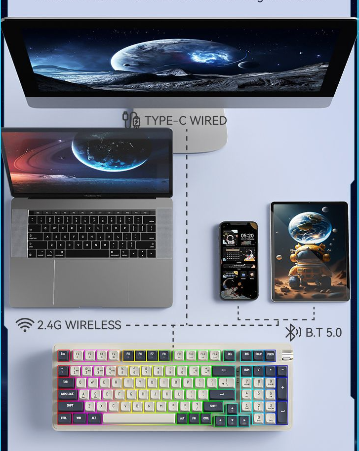 Bàn phím cơ DarkFlash DF98 Interstellar 6