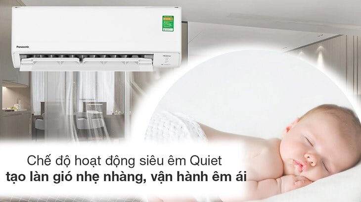 Điều hòa Panasonic CU/CS-RU18AKH-8B tích hợp chế độ siêu êm