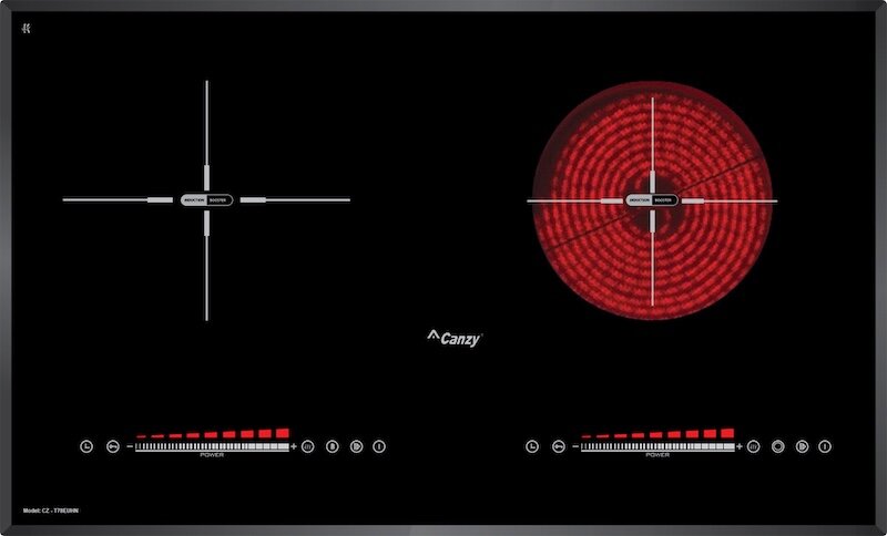 Bếp điện từ hồng ngoại Canzy CZ-T78EUHN được trang bị nhiều tính năng an toàn