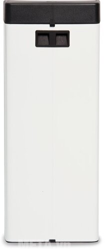 Thùng rác Inox nhấn vuông lớn Fitis STL1-904 - 22L (Trắng)
