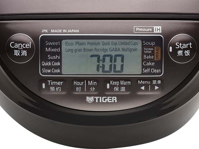 Nồi cơm điện tử Tiger có màn hình LCD Nồi cơm điện tử Tiger