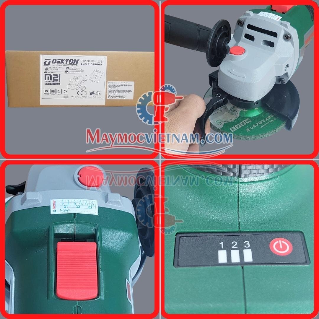 Máy Mài Góc Pin DEKTON M21-AG100S