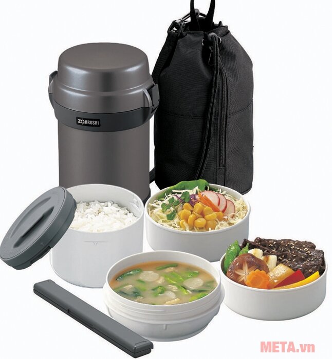 Bình đựng thức ăn Zojirushi SL-JAF14 - 4 ngăn