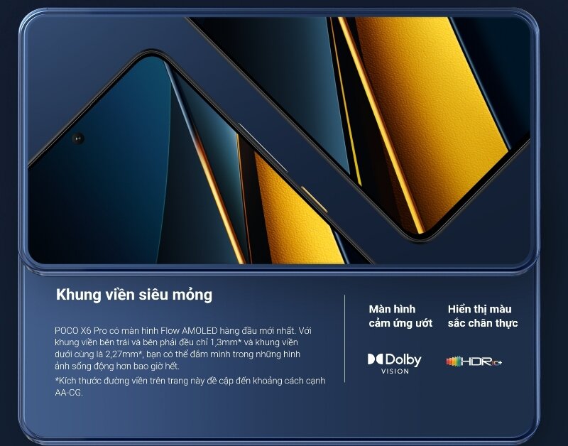 Poco X6 Pro 256GB màn hình