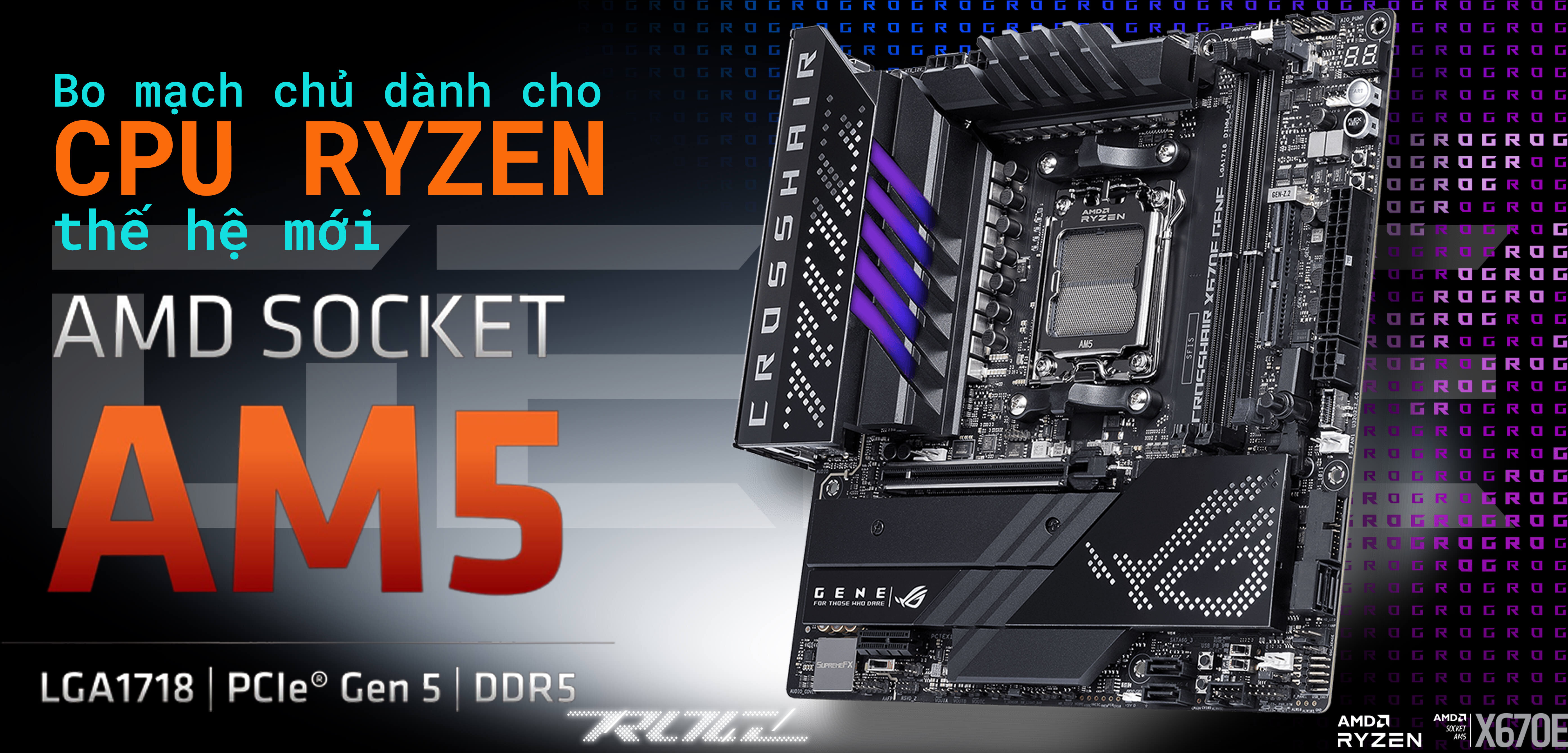 Mainboard ASUS ROG CROSSHAIR X670E GENE