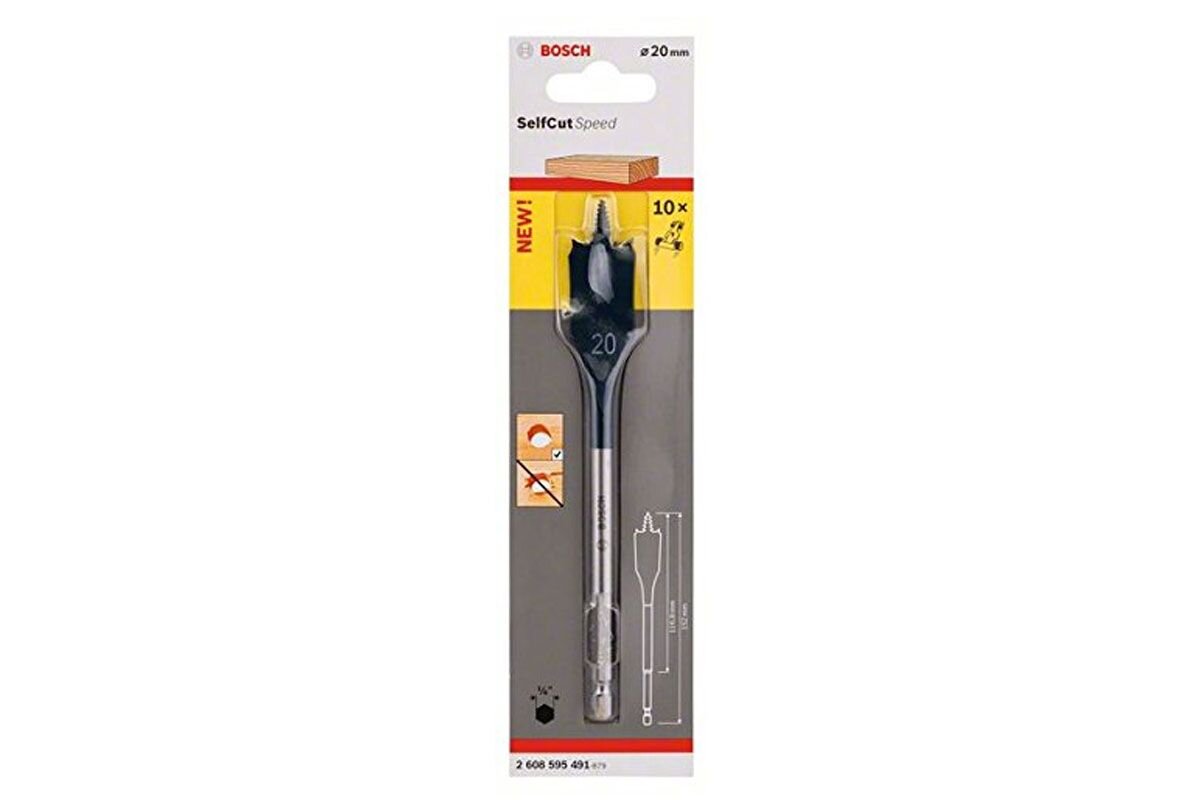 Mũi khoét gỗ đuôi cá 20x152mm Bosch 2608595491