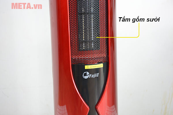 Quạt sưởi gốm Ceramic FujiE CH-1600 (đỏ đen)