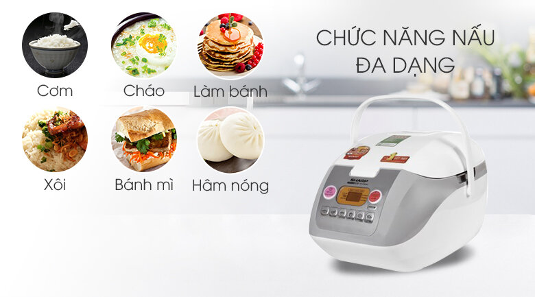 Nồi cơm điện tử Sharp 1.0 lít KS-COM10V