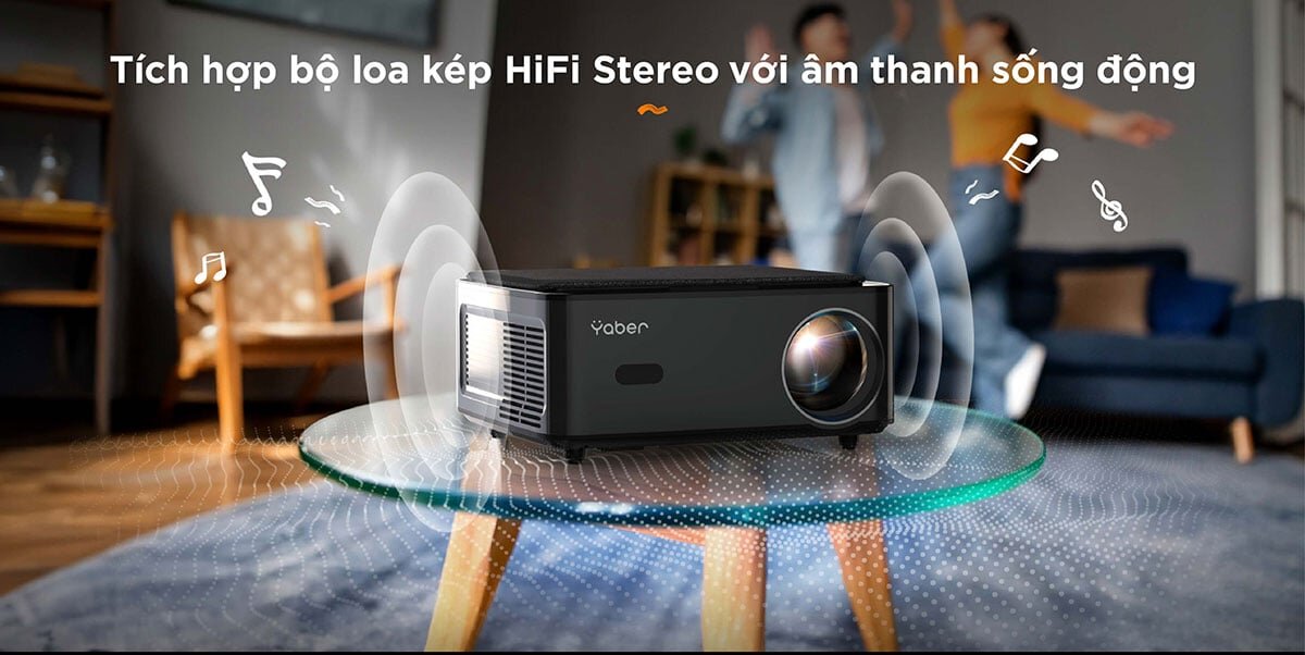 Máy chiếu có bộ loa kép Máy chiếu