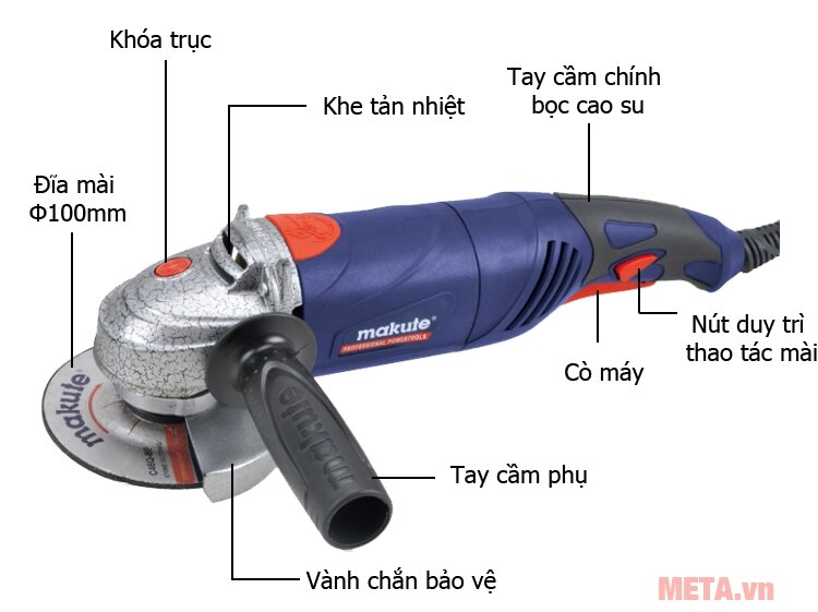 Máy mài góc Makute AG007 115mm