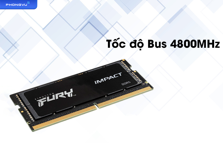 Ram Laptop Kingston Fury Impact KF548S38IB-8 8GB DDR5 | Tốc độ bus
