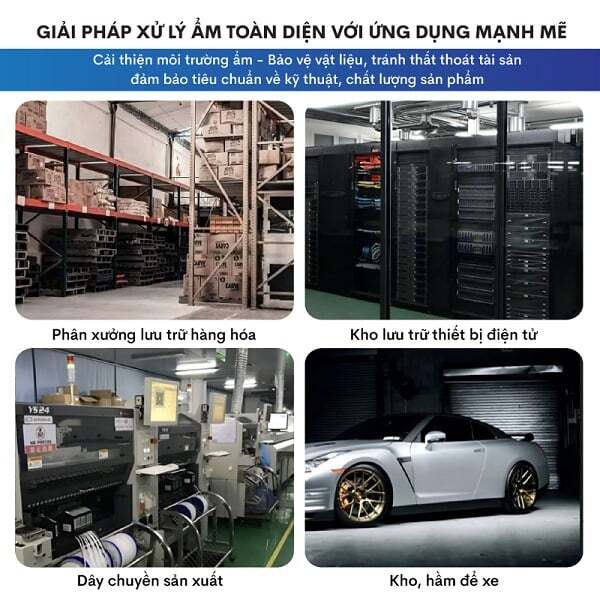 Máy hút ẩm công nghiệp cho nhà xưởng Máy hút ẩm công nghiệp
