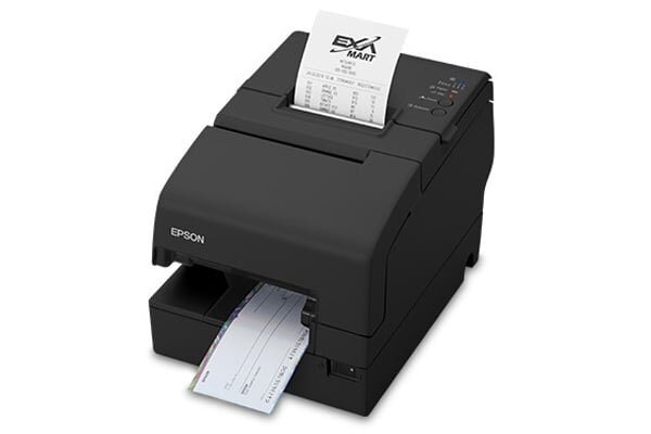 Máy sử dụng rộng rãi trong siêu thị, cửa hàng bán lẻ Máy in hóa đơn Epson