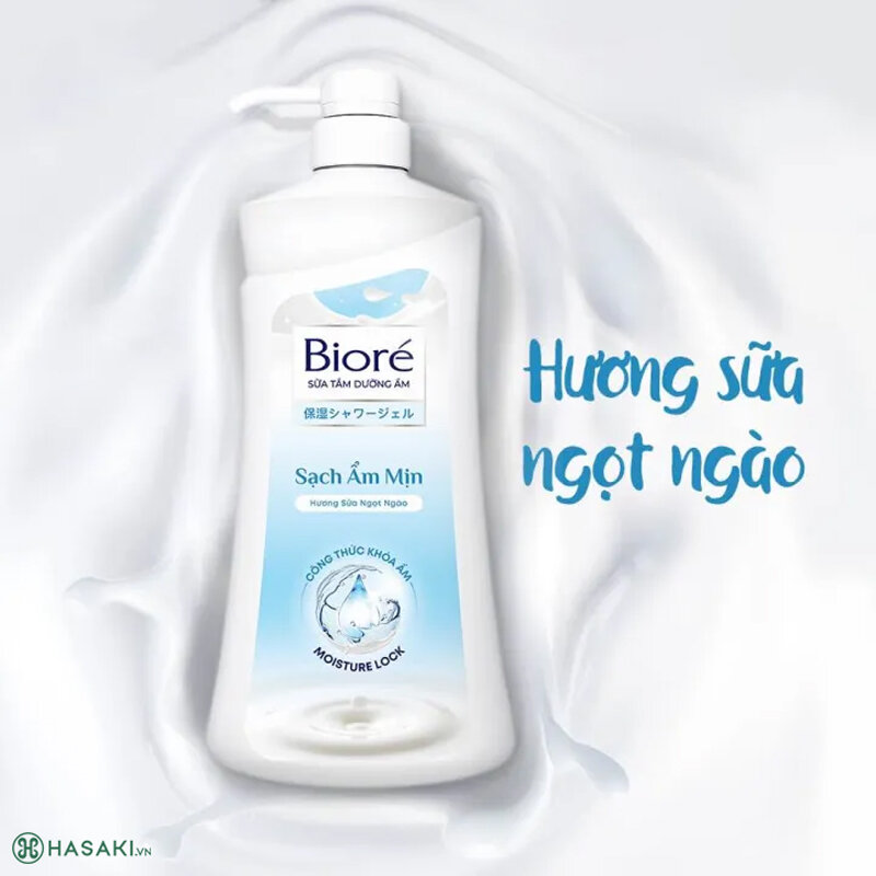 Sữa Tắm Bioré Ẩm Mịn Làn Da Hương Sữa Ngọt Ngào Sữa Tắm Bioré Ẩm Mịn Làn Da Hương Sữa Ngọt Ngào 530g