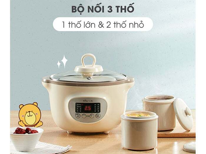Nồi nấu chậm Bear SUBE002 Nồi nấu chậm Bear SUBE002