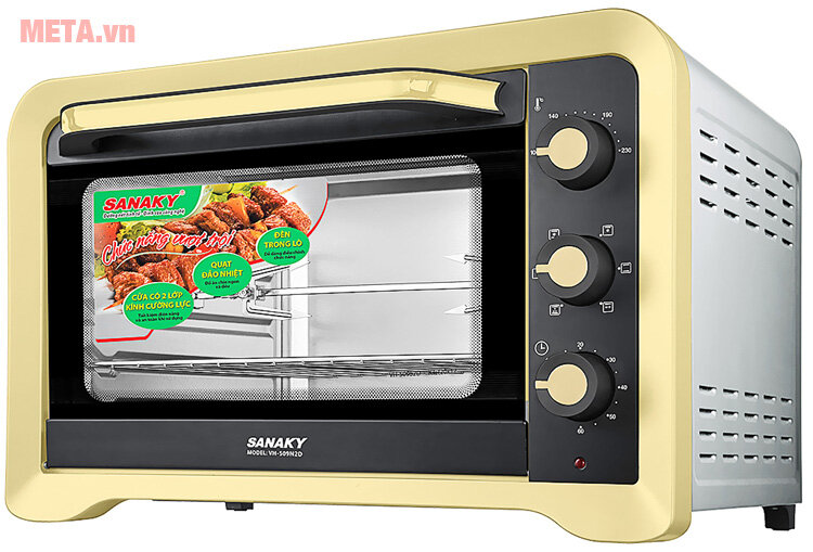 Lò nướng Sanaky VH-509N2D 50 lít - Màu inox