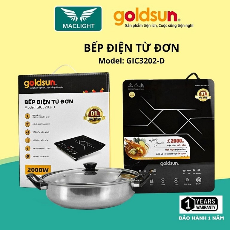 bếp từ đơn Goldsun gic3202-d