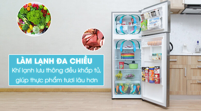 Tủ lạnh LG 208 lít GN-L225PS Tủ lạnh LG 208 lít GN-L225PS