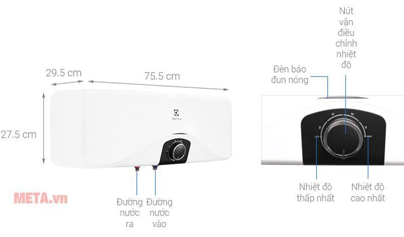 Bình nóng lạnh Electrolux EWS202DX-DWM 20 lít Bình nóng lạnh Electrolux EWS202DX-DWM 20 lít