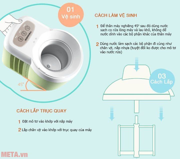Máy làm kem tươi Tiross TS-9090 Máy làm kem tươi Tiross TS-9090