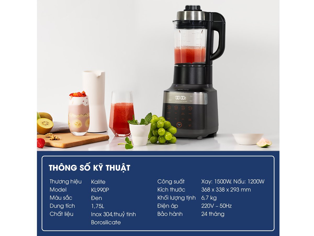 Máy làm sữa hạt Kalite KL990P Máy làm sữa hạt Kalite KL990P