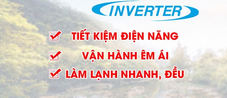 Điều hòa Toshiba RAV-GE3001AP-V/RAV-GE3001BP-V tiết kiệm điện nhờ công nghệ biến tần inverter