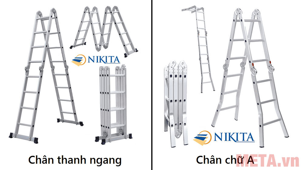 Thang nhôm gấp Nikita Nik64