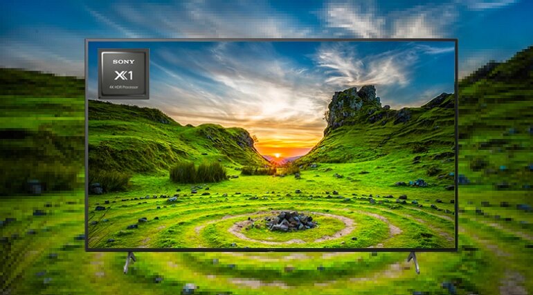 Android Tivi Sony 50 inch 4K KD-50X80J bộ vi xử lý