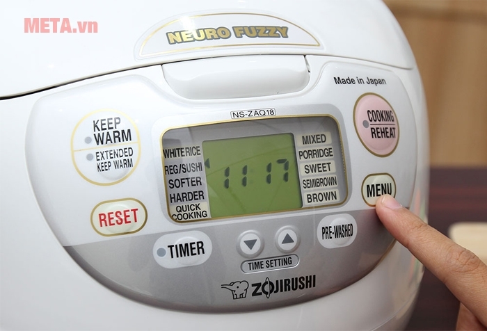 Nồi cơm điện Zojirushi NS-ZAQ18-WZ - 1,8 lít Nồi cơm điện Zojirushi NS-ZAQ18-WZ - 1,8 lít