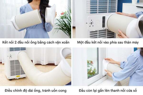 Hướng dẫn lắp đặt Máy lạnh di động FujiHome PAC10 Máy lạnh di động FujiHome PAC10