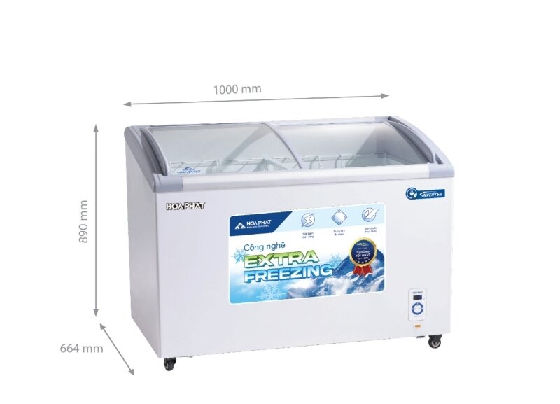 Tủ đông Hòa Phát Inverter 1 ngăn 280 lít HSF AD8280.C1
